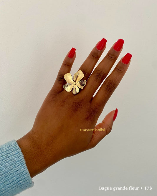 Bague grandes fleur