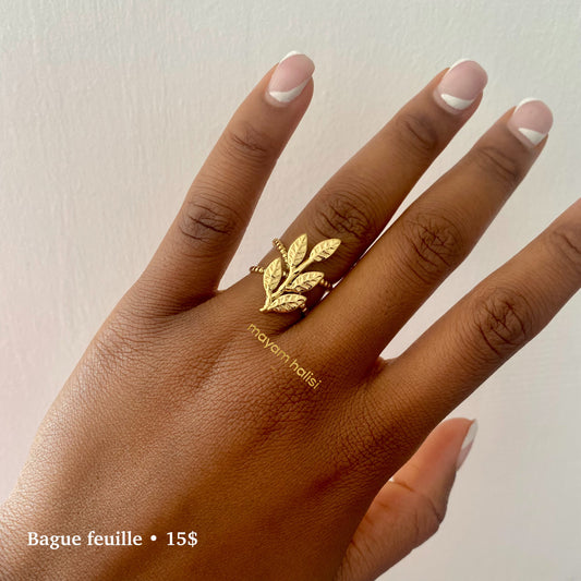 Bague feuille